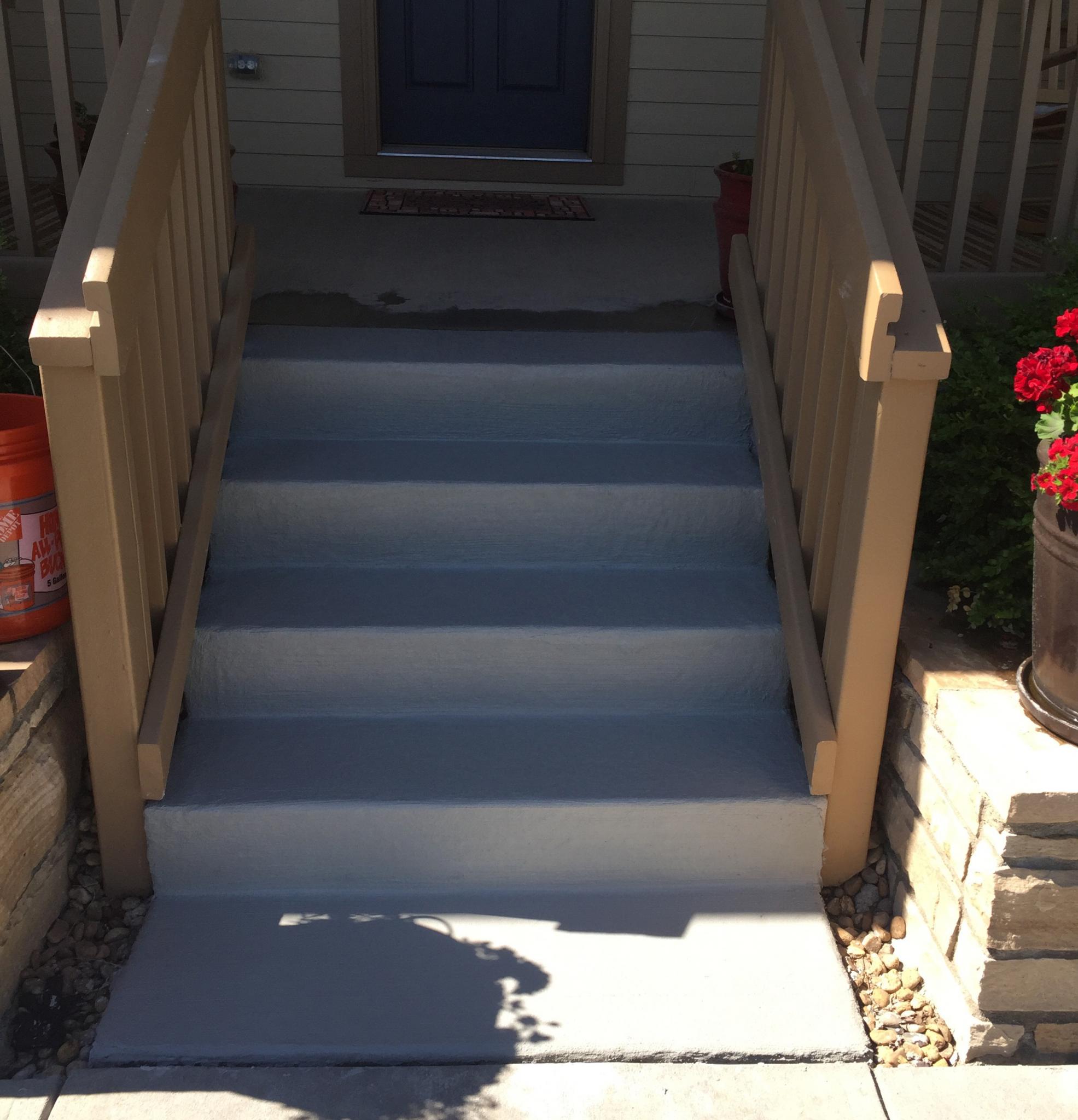 Front stairway in Highlands Ranch, CO