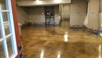Stain and sealer over basement concrete in Evergreen Colorado performed by us in 2018.