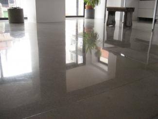 high shine polished residential floor picture.